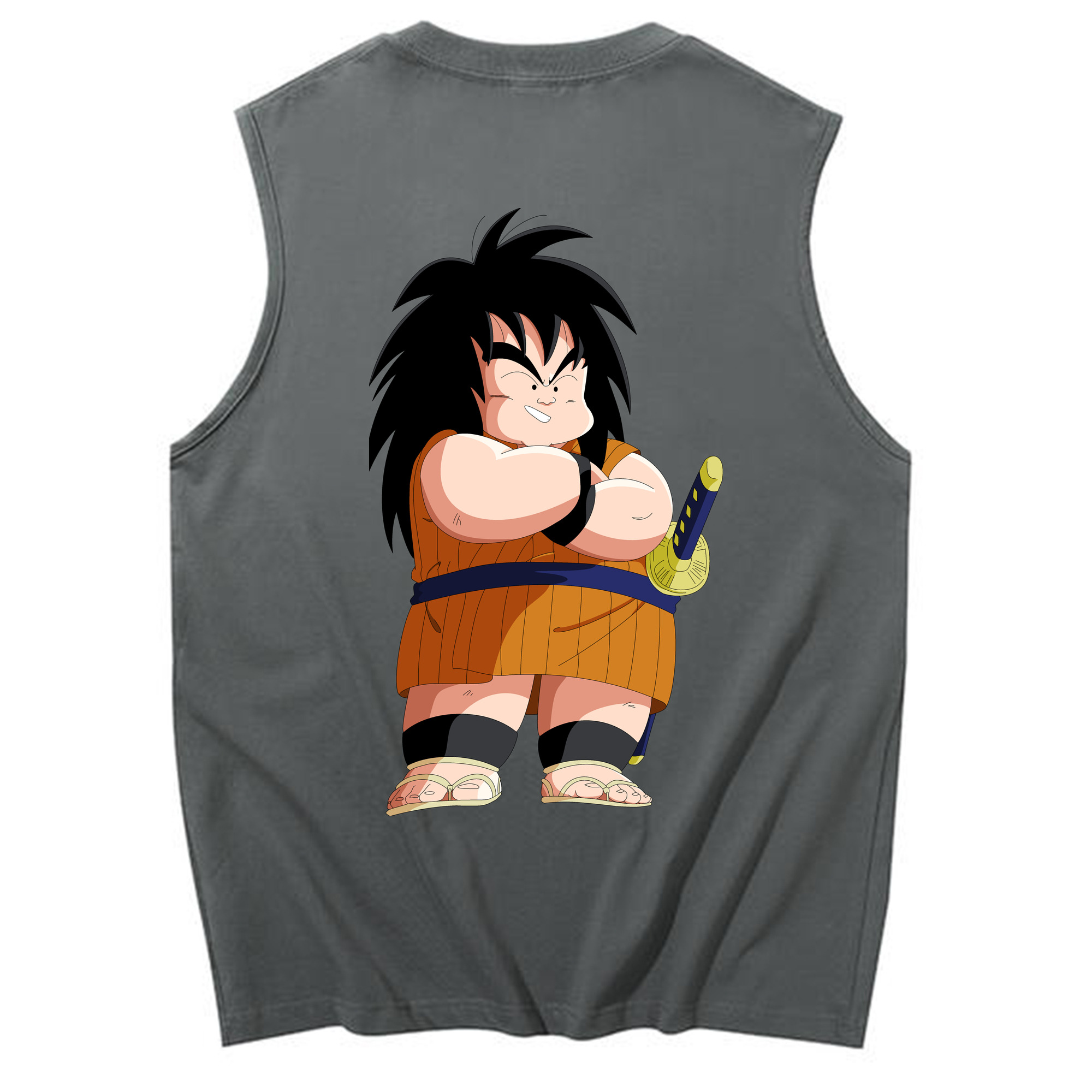 （画像用） ドラゴンボール やじろべえ DRAGON BALL Yajirobe コットン100％タンクトップ（背面プリント）